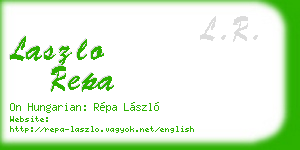 laszlo repa business card
