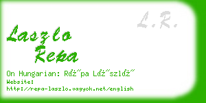laszlo repa business card